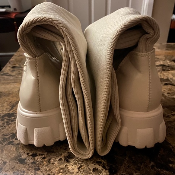 WOMEN’S WHITE KNEE HIGH BOOTS - Picture 6 of 7